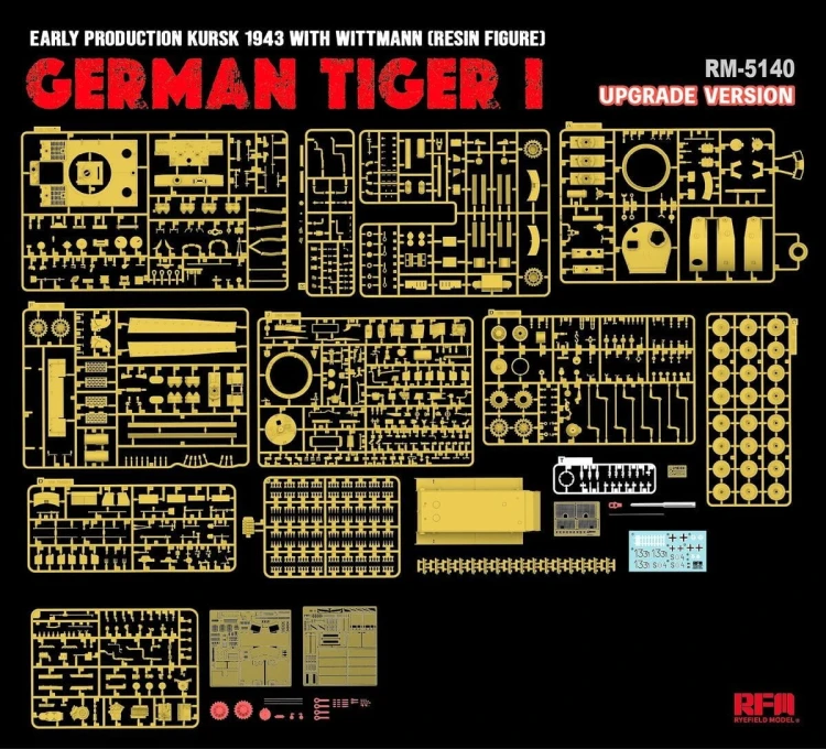 Czołg Tiger I Sd.Kfz.181 PzKpfw VI Ausf.E Early Upgrade Version RM-5140 RFM