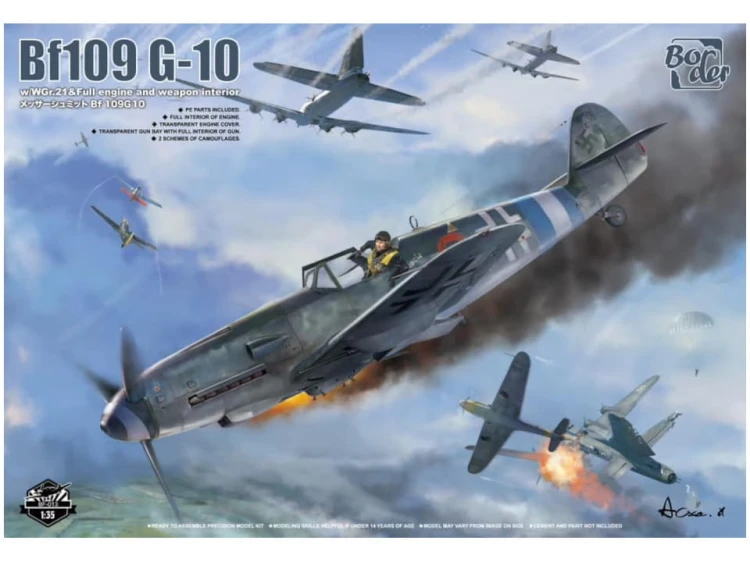 Samolot Messerschmitt Bf109 G-10 w/WGr.21 BF-013 Border