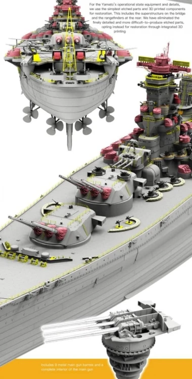 Okręt pancernik Yamato Imperial Japanese Navy Battleship BS-004 Border