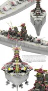 Okręt pancernik Yamato Imperial Japanese Navy Battleship BS-004 Border