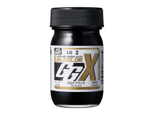 Farba akrylowa Mr.Color GGX Black Gloss LG002 Mr.Hobby