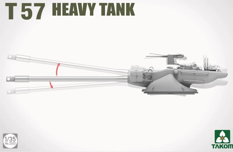 Czołg T57 Heavy Tank 2203 Takom