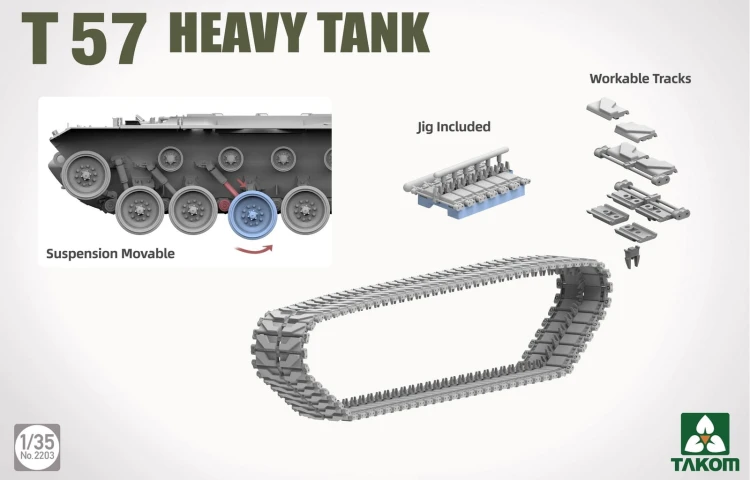 Czołg T57 Heavy Tank 2203 Takom