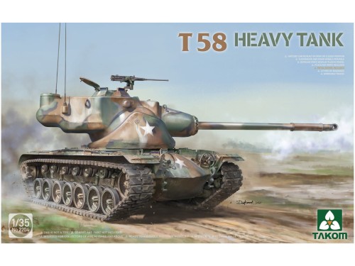 Czołg T58 Heavy Tank 2204 Takom