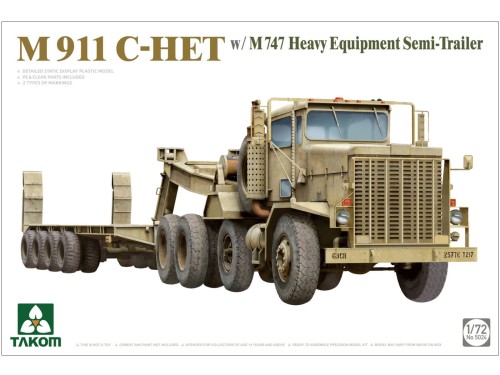 Ciągnik M911 C-HET w/ M747 Heavy Equipment Semi-Trailer 5024 Takom