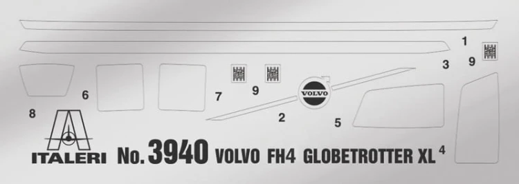 Volvo FH Low Roof 3967 Italeri