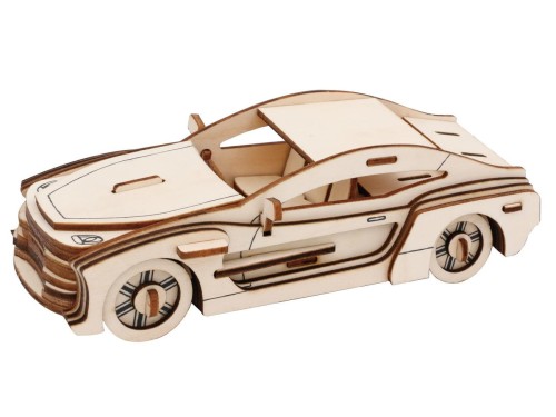 Samochód Aston Martin składanka drewniana puzzle 3D HG-B019 Hongtai Toys
