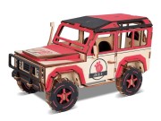 Samochód terenowy Thunder składanka drewniana puzzle 3D HG-B026 Hongtai Toys