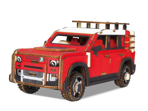 Samochód Land Rover składanka drewniana puzzle 3D HG-B034 Hongtai Toys