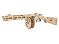 Pistolet maszynowy PPSH-41 składanka drewniana puzzle 3D HG-C016 Hongtai Toys