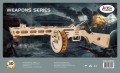 Pistolet maszynowy PPSH-41 składanka drewniana puzzle 3D HG-C016 Hongtai Toys