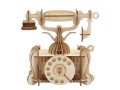 Staromodny telefon składanka drewniana puzzle 3D HG-D023 Hongtai Toys