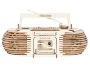 Radiomagnetofon składanka drewniana puzzle 3D HG-D025 Hongtai Toys