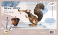 Wiewiórka szablozębna składanka drewniana puzzle 3D HG-J059 Hongtai Toys