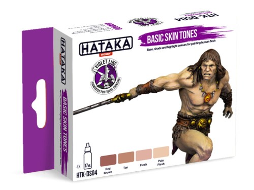 Zestaw farb akrylowych Basic Skin Tones HTK-DS04 Hataka