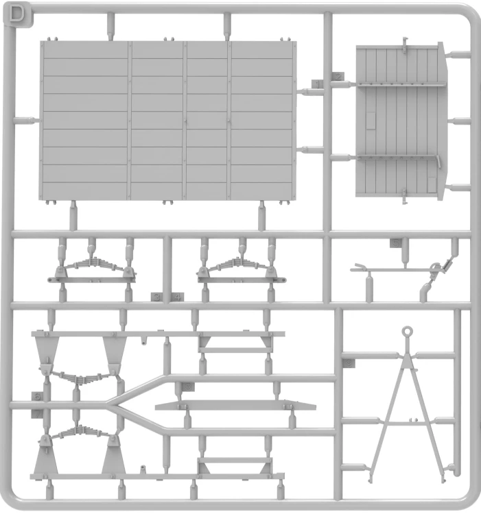 Przyczepa Sonderanhanger Ost 1.5t. German Cargo Trailer 35487 MiniArt