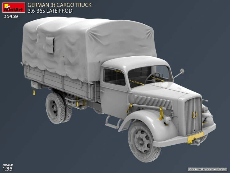 Ciężarówka wojskowa Opel Blitz 3t 3,6-36S Late Production 35459 MiniArt