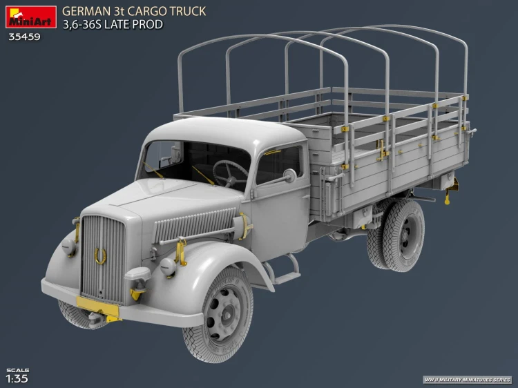 Ciężarówka wojskowa Opel Blitz 3t 3,6-36S Late Production 35459 MiniArt