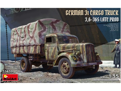 Ciężarówka wojskowa Opel Blitz 3t 3,6-36S Late Production 35459 MiniArt
