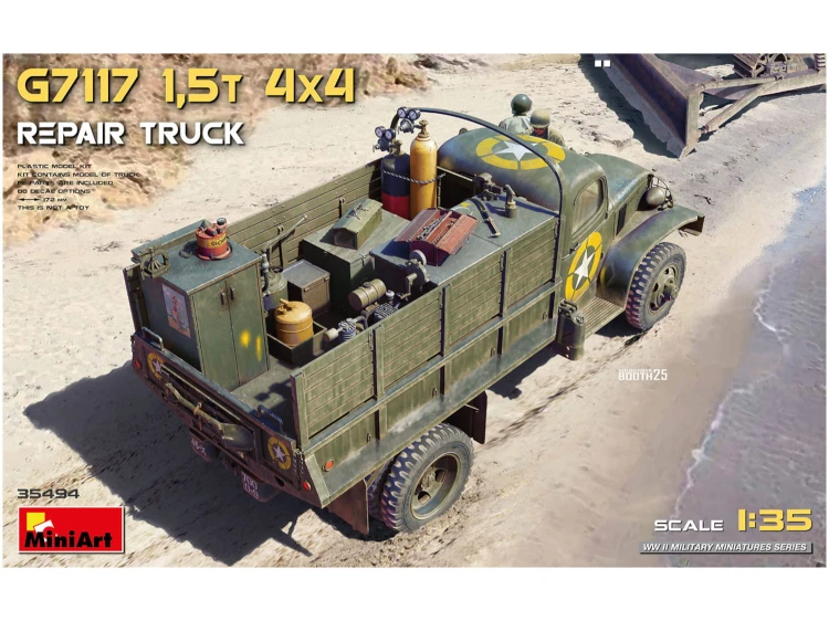 Ciężarówka wojskowa Chevrolet G7117 1.5t 4×4 Repair Truck 35494 MiniArt