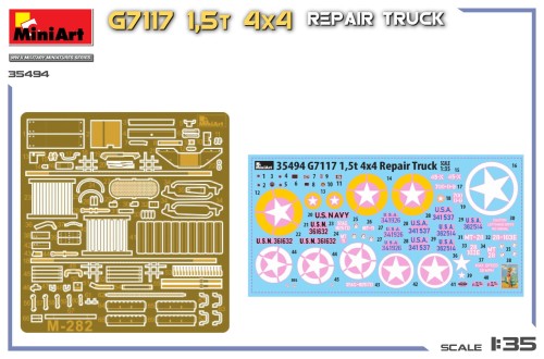 Ciężarówka wojskowa Chevrolet G7117 1.5t 4×4 Repair Truck 35494 MiniArt