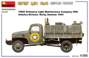 Ciężarówka wojskowa Chevrolet G7117 1.5t 4×4 Repair Truck 35494 MiniArt