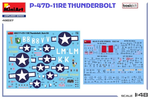 Samolot Republic P-47D-11RE Thunderbolt 48037 MiniArt