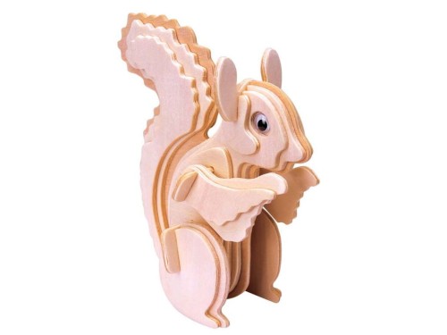 Wiewiórka składanka drewniana puzzle 3D M037 Sea-Land