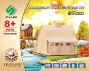 Stodoła składanka drewniana puzzle 3D P070 Sea-Land