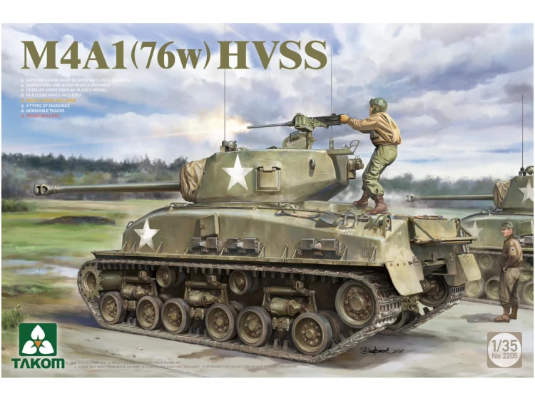 Czołg Sherman M4A1 (76w) HVSS 2205 Takom