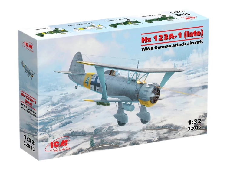 Samolot Henschel Hs 123A-1 (late) 32015 ICM