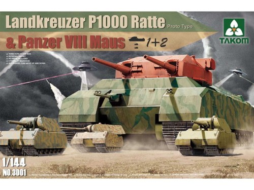 Czołg Landkreuzer P1000 Ratte i Maus VIII 3001 Takom