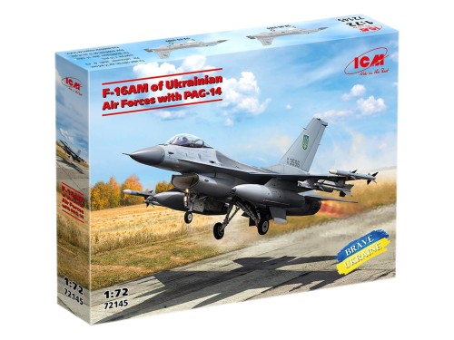 Samolot F-16AM of Ukrainian Air Forces with PAG-14 72145 ICM