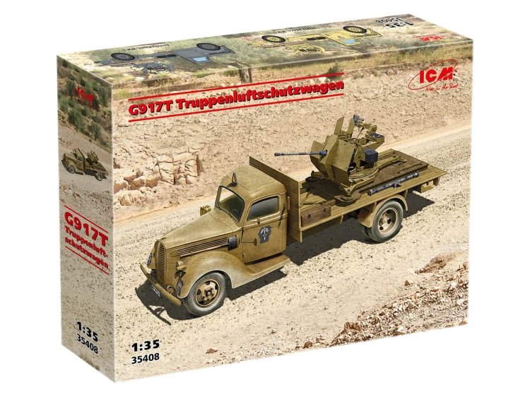 Ciężarówka wojskowa G917T Truppenluftschutzwagen 35408 ICM