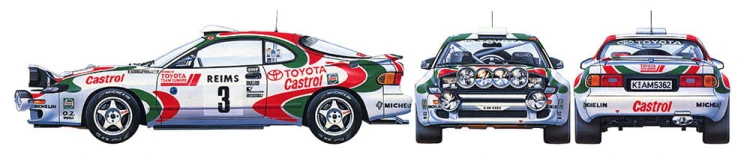 Toyota Celica GT-Four 1993 Monte Carlo 24125 Tamiya