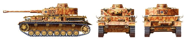 Czołg PzKpfw IV Ausf.J Sd.Kfz.161/2 32518 Tamiya