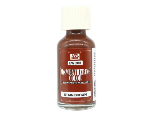 Wash farba olejna Mr.Weathering Color Stain Brown EWC03 Mr.Hobby