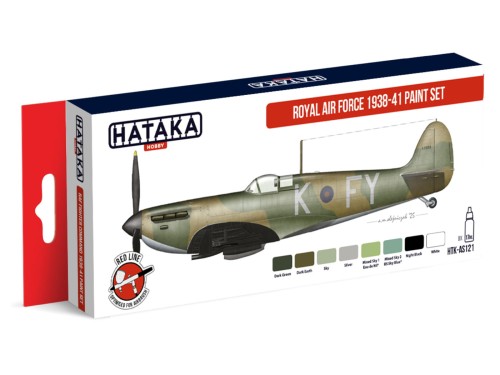 Zestaw farb akrylowych Royal Air Force 1938-41 HTK-AS121 Hataka