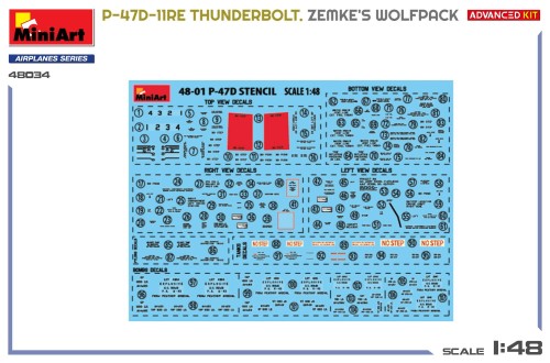 Samolot Republic P-47D-11RE Thunderbolt Zemke's Wolfpack 48034 MiniArt