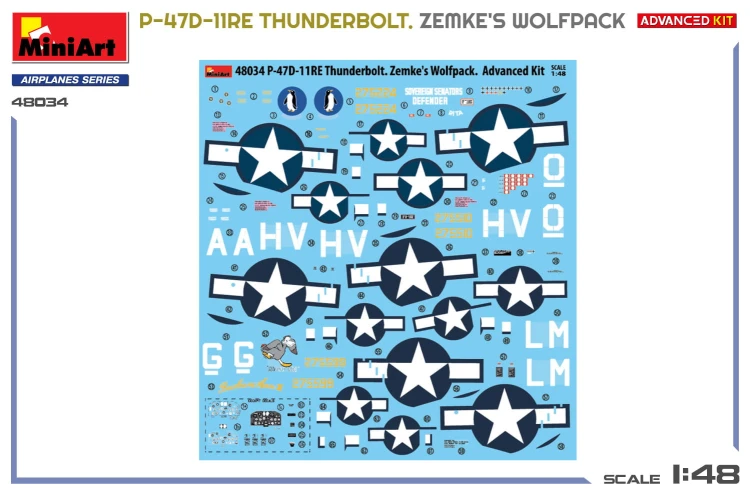 Samolot Republic P-47D-11RE Thunderbolt Zemke's Wolfpack 48034 MiniArt