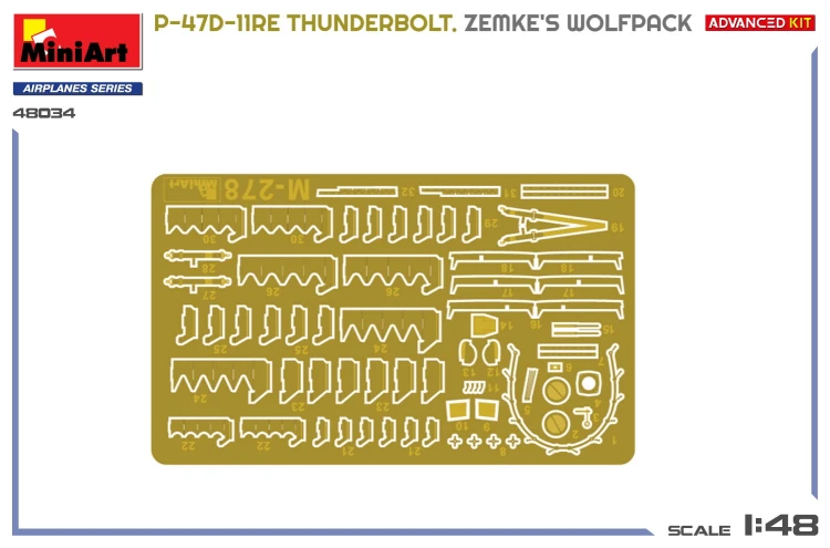 Samolot Republic P-47D-11RE Thunderbolt Zemke's Wolfpack 48034 MiniArt