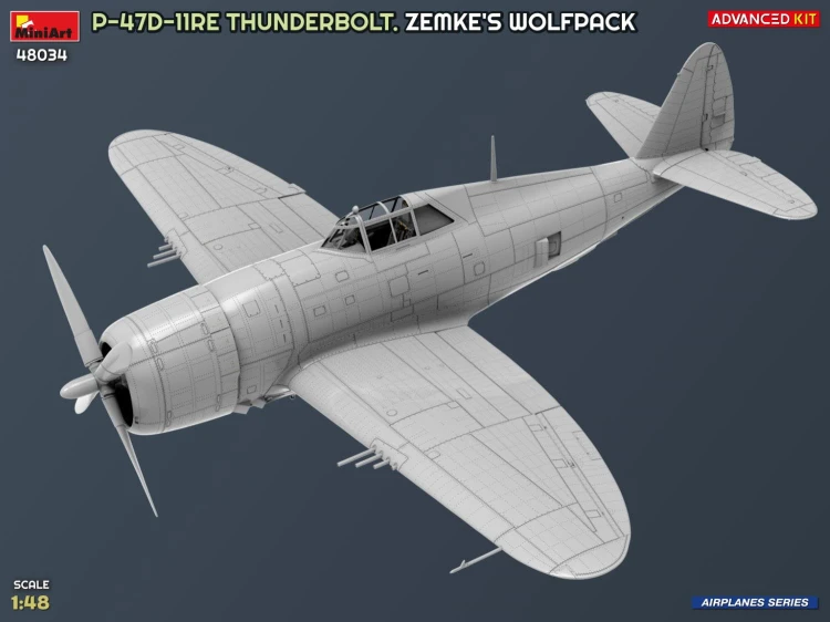 Samolot Republic P-47D-11RE Thunderbolt Zemke's Wolfpack 48034 MiniArt