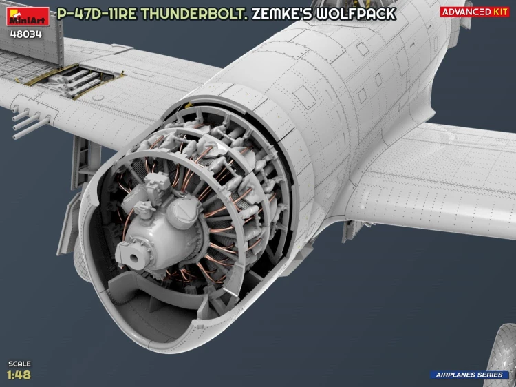Samolot Republic P-47D-11RE Thunderbolt Zemke's Wolfpack 48034 MiniArt