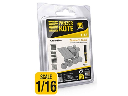 Aplikator Panzer Kote Zimmerit Tools 1:16 A.MIG-8940 AMMO Mig Jimenez
