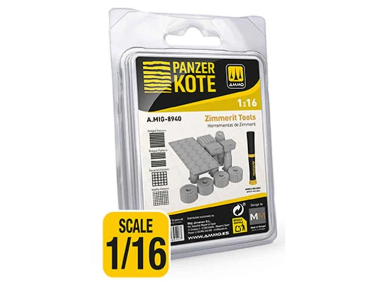 Aplikator Panzer Kote Zimmerit Tools 1:16 A.MIG-8940 AMMO Mig Jimenez