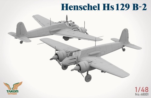 Samolot Henschel Hs 129 B-2 w/Interior 48001 Takom