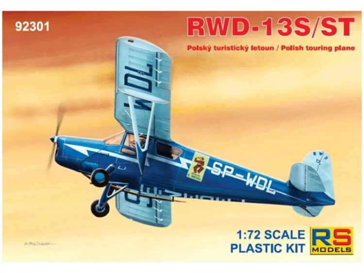 Samolot RWD-13S/ST Polish touring plane 92301 RS Models