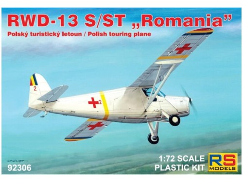 Samolot RWD-13S/ST Romania Polish touring plane 92306 RS Models