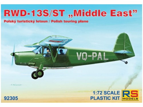 Samolot RWD-13S/ST Middle East Polish touring plane 92305 RS Models