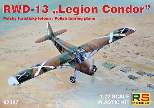 Samolot RWD-13 Legion Condor Polish touring plane 92307 RS Models